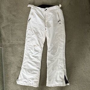 Women's White Snow Pants
